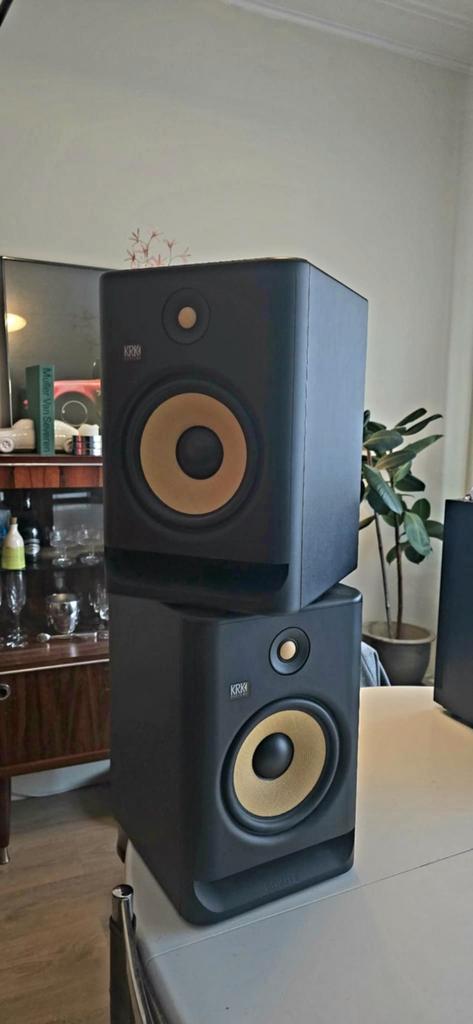 2x Krk rokit 8 (G4), Audio, Tv en Foto, Luidsprekerboxen, Gebruikt, Front, Rear of Stereo speakers, 60 tot 120 watt, Overige merken