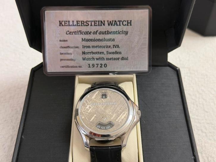 Kellerstein horloge van meteorite, Bijoux, Sacs & Beauté, Montres | Hommes, Comme neuf, Enlèvement ou Envoi