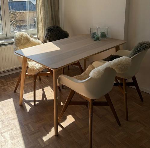 Eettafel met 5 stoelen, Huis en Inrichting, Tafels | Eettafels, Zo goed als nieuw, 50 tot 100 cm, 100 tot 150 cm, Rechthoekig