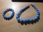 Blauwe ketting -armband, Ophalen, Zo goed als nieuw, Blauw