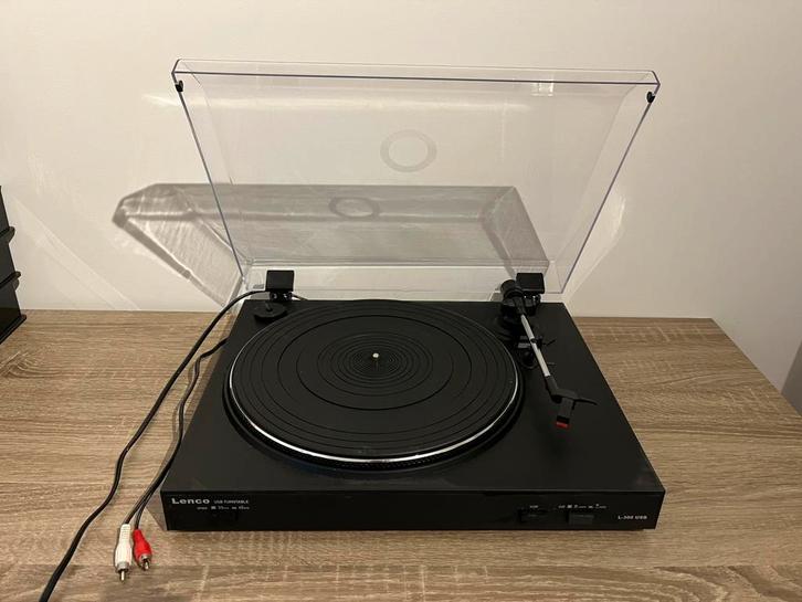 Lenco L-300 USB Platenspeler, Audio, Tv en Foto, Platenspelers, Zo goed als nieuw, Platenspeler, USB-aansluiting, Ophalen of Verzenden