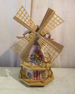 Mooi Retro Houten Beschilderde Windmolen - 37cm, Antiek en Kunst, Ophalen of Verzenden