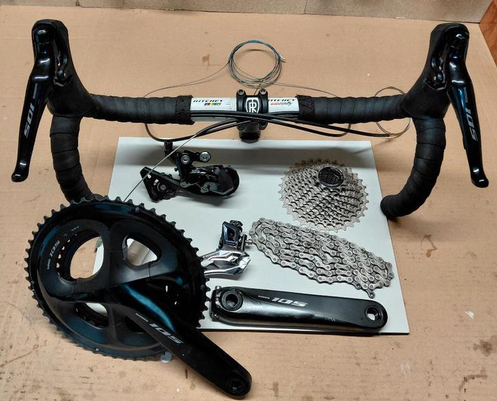 Groepset Shimano 105 11v, Fietsen en Brommers, Fietsaccessoires | Overige Fietsaccessoires, Zo goed als nieuw, Ophalen of Verzenden
