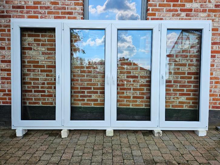 Prachtige Pvc Ramen Deceuninck, Doe-het-zelf en Bouw, Raamkozijnen en Schuifdeuren, Zo goed als nieuw, Raamkozijn, Kunststof, Inclusief glas