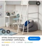 Hoogslaper 1 persoon en hemelbed met lattenbodem gratis, Ophalen, Gebruikt, Hoogslaper