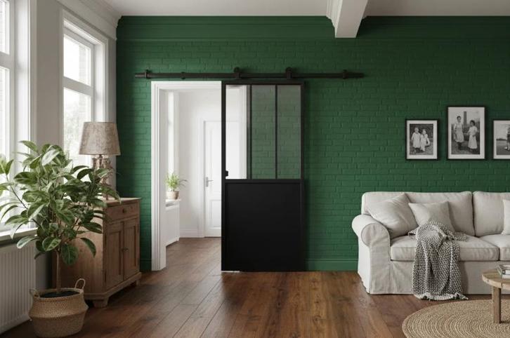 binnendeur schuifdeur ODETTE steellook, Doe-het-zelf en Bouw, Raamkozijnen en Schuifdeuren, Nieuw, Metaal, Ophalen