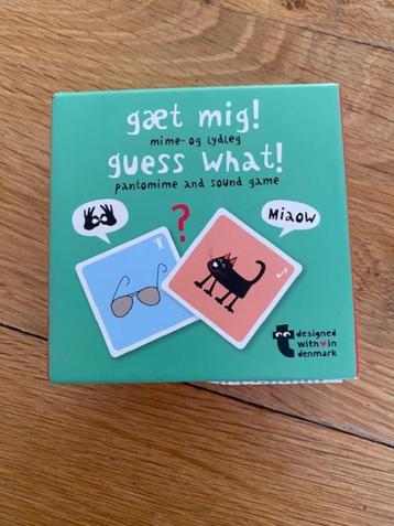 Spelletje "Guess What" beschikbaar voor biedingen