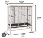 Vogelvolliere + toebehoor, Dieren en Toebehoren, Vogels | Hokken en Kooien, Zo goed als nieuw, Hout, Ophalen, Volière