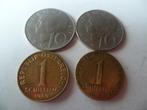 4 pièces autrichiennes, Timbres & Monnaies, Monnaies | Europe | Monnaies non-euro, Enlèvement ou Envoi