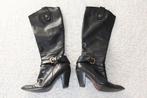 Prachtige Soepele Leren Dames Laarzen (Maat 40) - s8 € 75,-, Kleding | Dames, Hoge laarzen, Verzenden, Zwart, Zo goed als nieuw