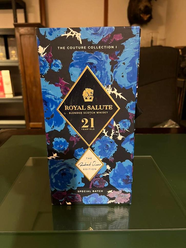Royal salute Richard Quinn Black, Verzamelen, Wijnen, Zo goed als nieuw, Ophalen of Verzenden