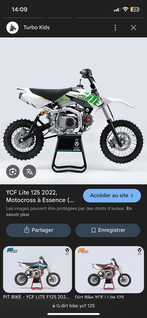Dirt bike ycf, Fietsen en Brommers, Minibikes, Midibikes en Pitbikes, Zo goed als nieuw, Dirtbike, Ophalen