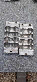oude metalen mal voor chocolade figuurtjes, Antiek en Kunst, Ophalen
