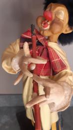 poupée ancienne clown en papier mâché fabriquée à la main 19, Collections, Enlèvement ou Envoi, Poupée