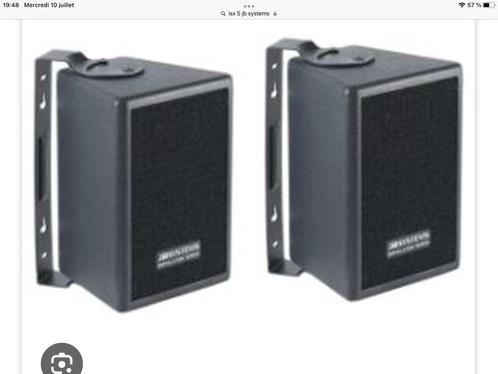 JB SYSTEMS : 4 HAUTS PARLEURS 100w rms + AMPLI 4x100w, TV, Hi-fi & Vidéo, Enceintes, Utilisé, Enlèvement ou Envoi