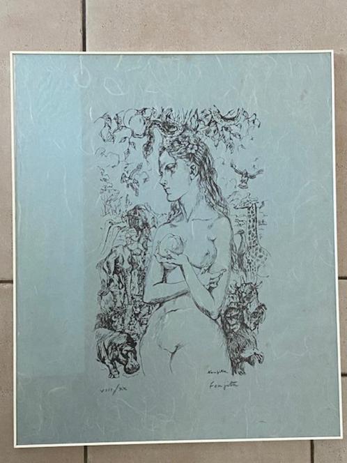 Tsuguharu Foujita - Eve, Antiek en Kunst, Kunst | Schilderijen | Klassiek, Ophalen of Verzenden