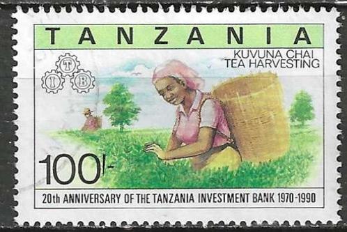 Tanzania 1991 - Yvert 657 - Theeplukken (ST), Postzegels en Munten, Postzegels | Afrika, Gestempeld, Tanzania, Verzenden