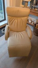 Elektrische relaxzetel leder, Huis en Inrichting, Fauteuils, Ophalen, Gebruikt, Leer