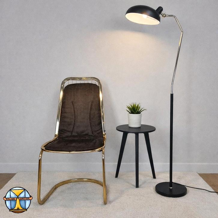 Design messing / zwarte vloerlamp Roseanna Bloomingville, Antiek en Kunst, Antiek | Verlichting, Ophalen of Verzenden