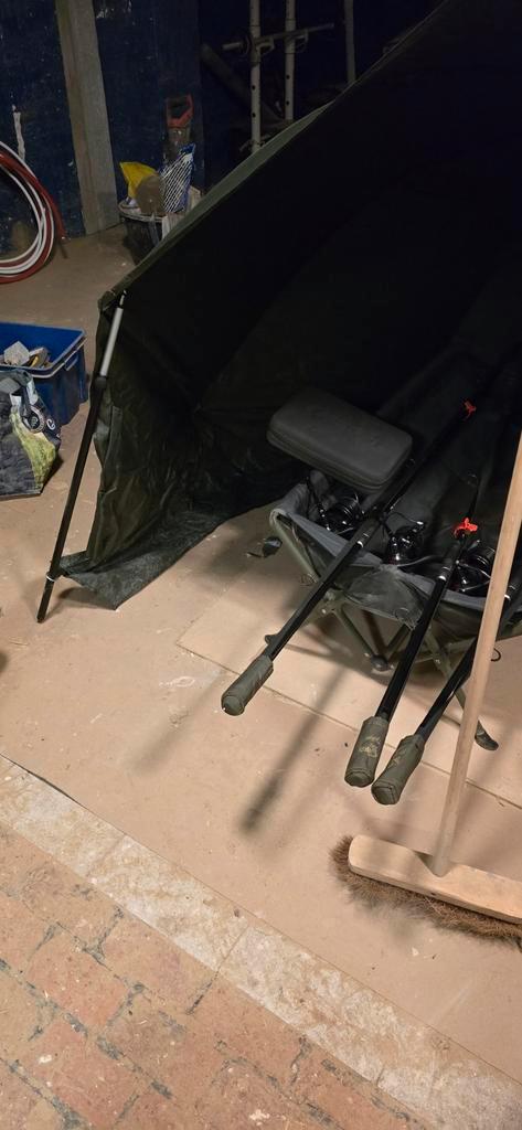 Karper set volledig Nach Entity van alles 3 stuks, Watersport en Boten, Hengelsport | Karpervissen, Zo goed als nieuw, Molen, Ophalen of Verzenden