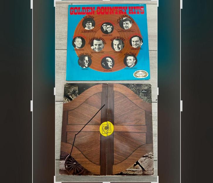 2 vinyl LP’s country, Cd's en Dvd's, Cd's | Country en Western, Gebruikt, Ophalen of Verzenden