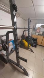 Squatrack met gewichten, Sport en Fitness, Ophalen, Zo goed als nieuw