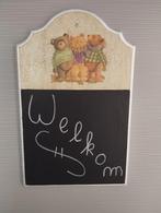 Houten beren paneel krijtbord, Verzamelen, Beren en Cherished Teddies, Ophalen of Verzenden, Zo goed als nieuw