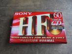 Cassette SONY HF 60 sealed (zie foto's), Ophalen of Verzenden, Nieuw in verpakking, Onbespeeld