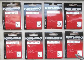 8 Kensaki onderlijnboekjes voor platvis; maat 6, 4 en 1 beschikbaar voor biedingen