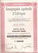 Compagnie Agricole d' Afrique - 1970, Timbres & Monnaies, Action, Enlèvement ou Envoi, 1950 à 1970