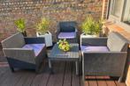 Tuinstoelen en tafeltje, Tuin en Terras, Ophalen, Zo goed als nieuw, Plastic