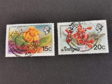 Antigua 1978 - fleurs - avec inscription "1978", Enlèvement ou Envoi, Affranchi, Amérique du Nord