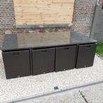 Tuintafel met 8 stoelen in wicker, Tuin en Terras, Tuintafels, Ophalen, Gebruikt, Wicker