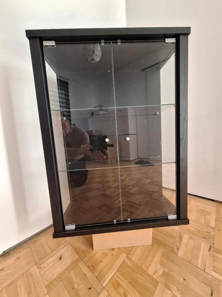 Vitrinekast, Huis en Inrichting, Kasten | Vitrinekasten, Minder dan 100 cm, 50 tot 100 cm, 25 tot 50 cm, Met deur(en), Met plank(en)