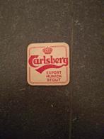 Oud bierviltje carlsberg, Verzamelen, Biermerken, Ophalen of Verzenden