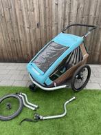 fietskar/wandelkar croozer 2 kids met VERING, Ophalen, Gebruikt, Opvouwbaar, Croozer