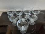 8 glazen/coupes op voet, Ophalen of Verzenden, Zo goed als nieuw, Glas of Glazen