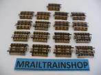 3600A1/4 MARKLIN HO - 17 x GEBOGEN RAILS/VOIES COURBES, Wisselstroom, Gebruikt, Ophalen of Verzenden, Rails