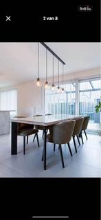 Eettafel en stoelen in nieuwstaat, Enlèvement, Comme neuf, Verre