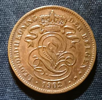 2 cent 1902 VL (volledige E) - Leopold II beschikbaar voor biedingen