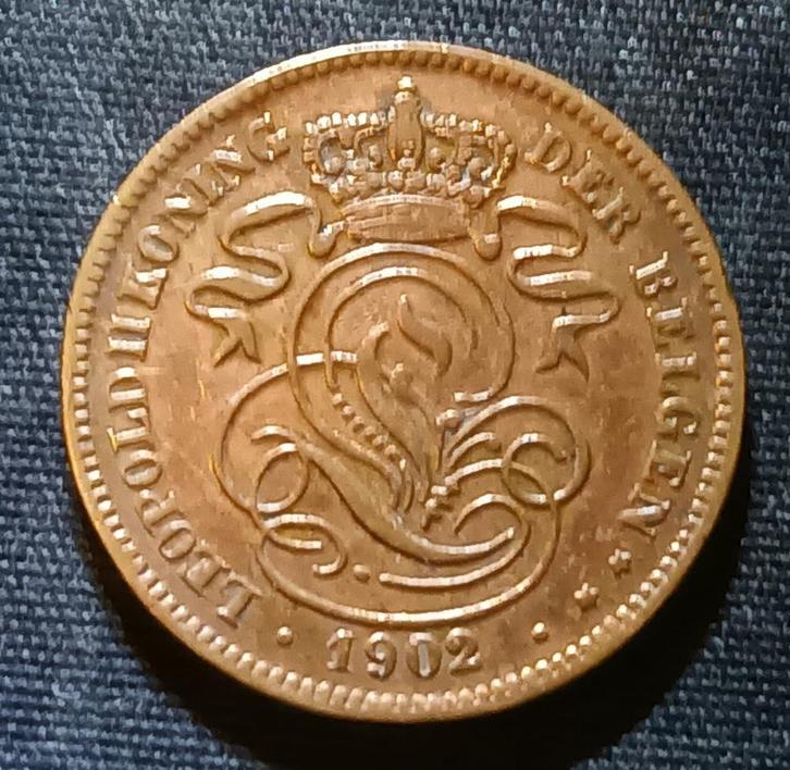 2 cent 1902 VL (volledige E) - Leopold II, Postzegels en Munten, Munten | België, Losse munt, Verzenden