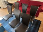 6 eettafelstoelen, Maison & Meubles, Chaises, Enlèvement, Utilisé, Noir, Cinq, Six Chaises ou plus