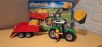 Tracteur avec remorque et ballots / Playmobil, Kinderen en Baby's, Speelgoed | Playmobil, Ophalen of Verzenden