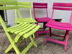 4 chaises de jardin pliables en plastique, Jardin & Terrasse, Chaises de jardin, Enlèvement, Utilisé, Plastique, Pliant