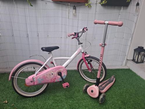 Step & fiets voor meisjes, Decathlon 3/6 jaar in goeie staat, Fietsen en Brommers, Fietsen | Kinderfietsjes, Zo goed als nieuw