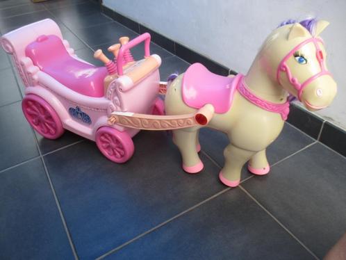 loopwagentje met stappend-geluidmakend paard ervoor, Kinderen en Baby's, Speelgoed | Buiten | Voertuigen en Loopfietsen, Gebruikt