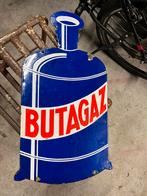 Butagas emaille bord dubbelzijdig 1934, Ophalen of Verzenden, Zo goed als nieuw