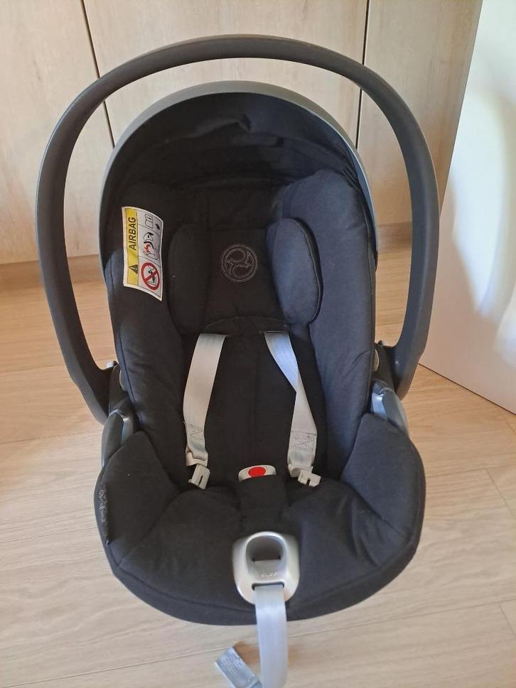 Cybex - Deep Black + hoes Timboo (antraciet), Kinderen en Baby's, Autostoeltjes, Gebruikt, Overige merken, 0 t/m 13 kg, Autogordel of Isofix