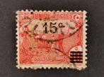 Tunesie 1911 - met opdruk - perfin, Postzegels en Munten, Tunesië, Ophalen of Verzenden, Gestempeld