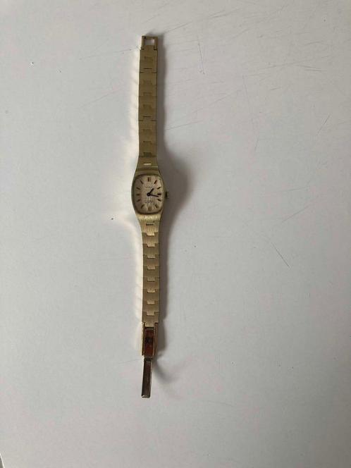 Lauréat 17 jewels incabloc, Handtassen en Accessoires, Horloges | Antiek, Polshorloge, Overige merken, Goud, 1960 of later, Met bandje